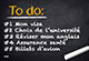 La check-list de départ